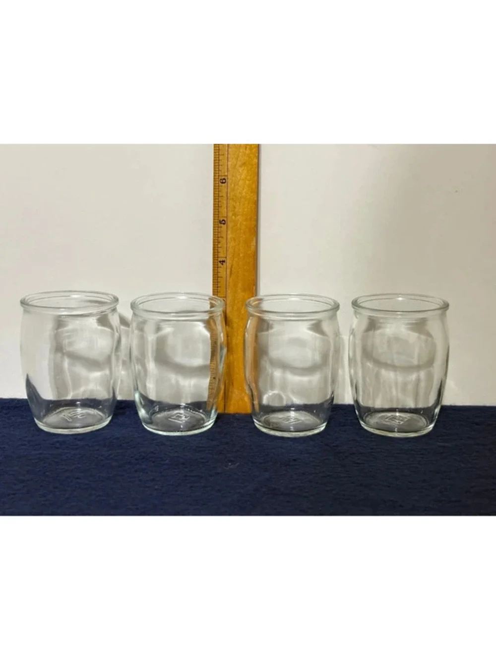 Set of 4 Small Mini Dessert Glass Jars, 3